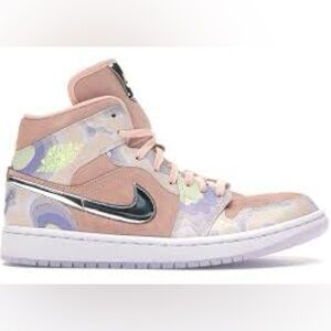 P(HER)SPECTIVE Jordan 1 Women’s 9.5 Men’s 8 Nike Abstract Pink Purple